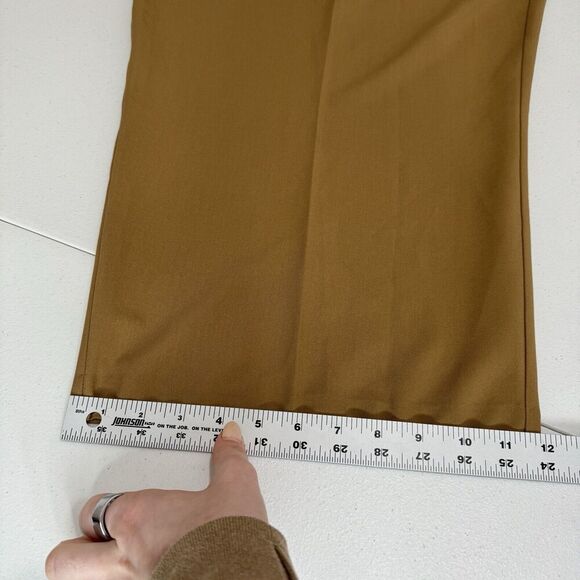 ASOS Design Womens Dress Pants 24 Brown Curve Tailored Barrel Trouser Academia - Picture 6 of 13